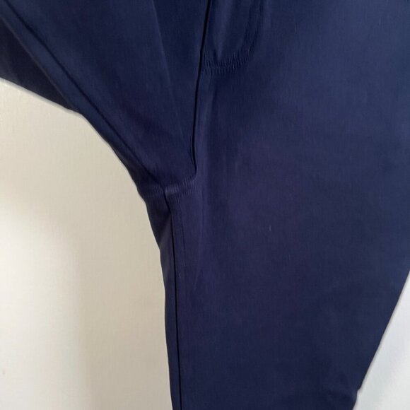 Spanx Perfect Ankle Pocket Pants Size Medium Navy Blue Stretch Slimming Work - Picture 5 of 9